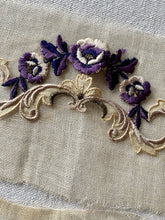Load image into Gallery viewer, Antique Hand Embroidered Silk Appliques