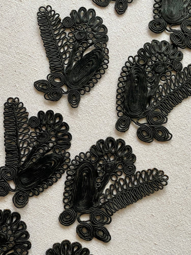 Victorian Cord Applique Pair