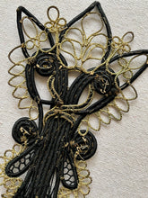 Load image into Gallery viewer, Edwardian Gold Metal and Cord Applique