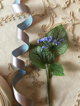 Load image into Gallery viewer, Single Faced Satin Vintage  Ribbon by the Roll - Pale Lavender Blue Single Faced Satin Ribbon