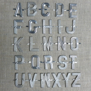 Antique French Metal Letters