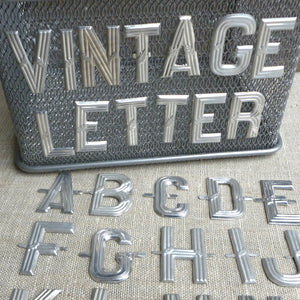 Antique French Metal Letters