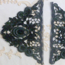 Load image into Gallery viewer, Pair of Hand Sewn Sequins and Lace Appliques