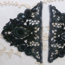 Load image into Gallery viewer, Pair of Hand Sewn Sequins and Lace Appliques