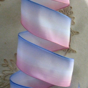 French Ombré Wired Ribbon Three Color