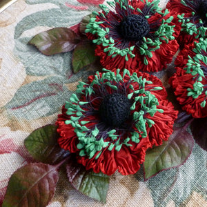 Ruched Ribbon Flower for the Holidays