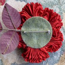 Load image into Gallery viewer, Ruched Ribbon Flower for the Holidays