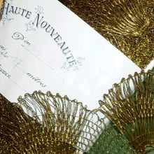 Load image into Gallery viewer, Antique French Gold Metal Scalloped Lace Trim