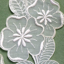 Load image into Gallery viewer, Vintage Swiss Embroidered Organza Appliques