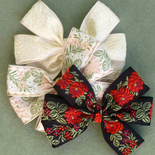 Vintage Roses & Florals Woven Ribbon 