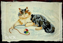Load image into Gallery viewer, Antique Embroidered Calico Cat