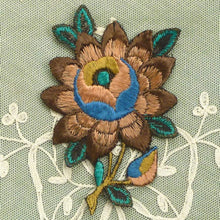 Load image into Gallery viewer, Circa 1920&#39;s Embroidered Appliqué Roses