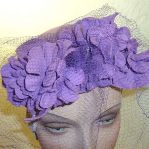 Vintage Lavender Felt Tilt Top