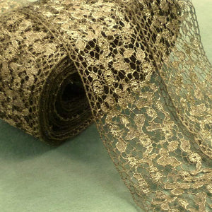 Antique Gold Metal Lace 2 & 1/4th Inch Width