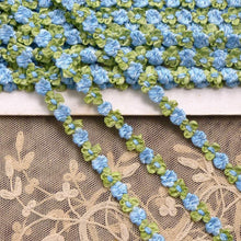 Load image into Gallery viewer, Vintage French Rococo Trim Blue Ombre Buds    By the yard