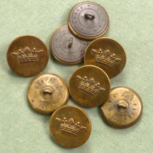 Load image into Gallery viewer, Antique Crown of a Marquis Embossed French Buttons.