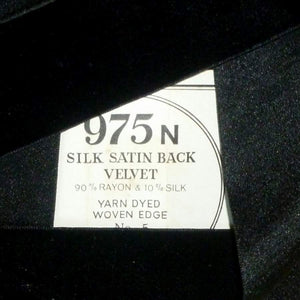 Vintage SILK Satin Backed Velvet Ribbon