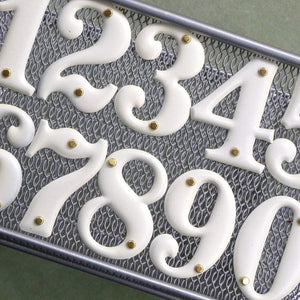 Vintage Aluminum Numbers