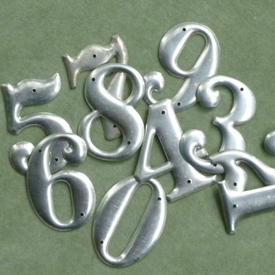 Vintage Aluminum Numbers 1 through 10 – Vintage Passementerie
