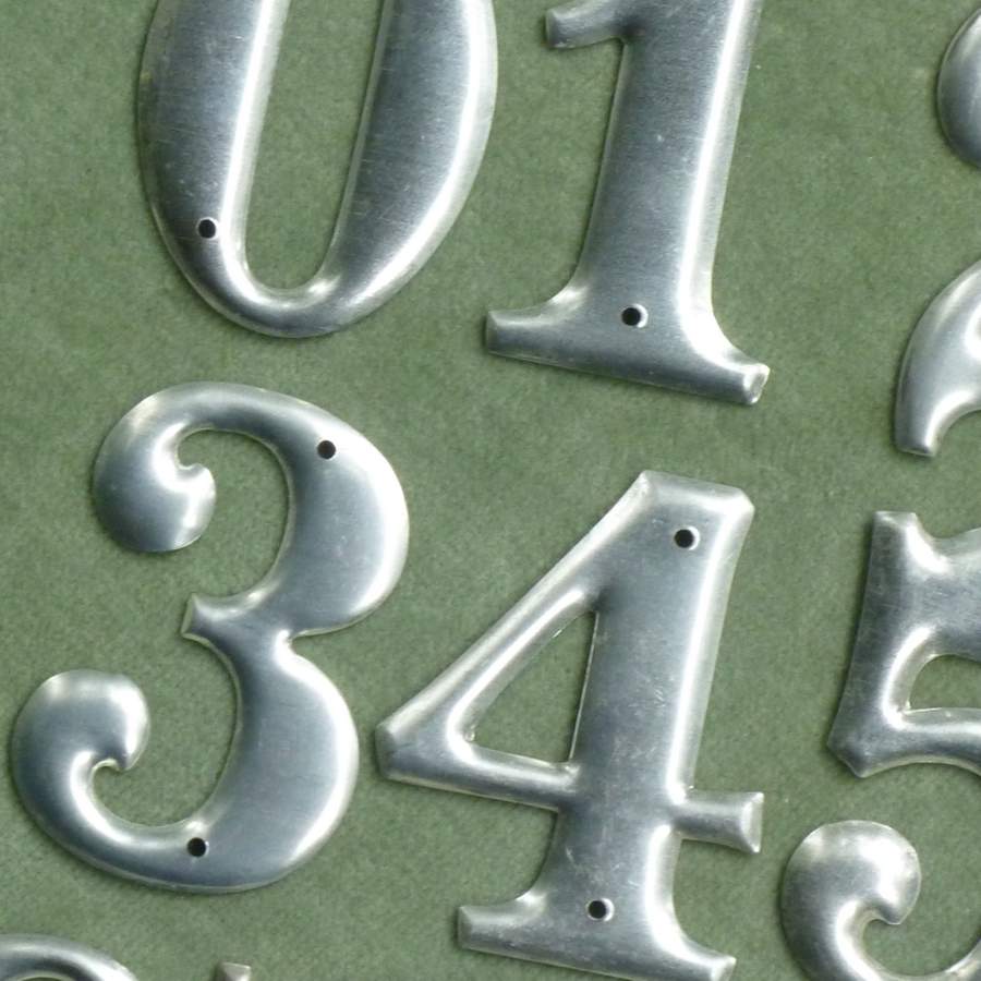 Vintage Aluminum Numbers 1 through 10 – Vintage Passementerie