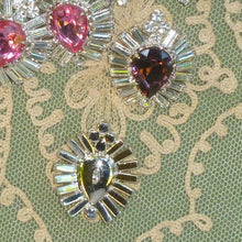 Load image into Gallery viewer, Large Vintage Czech Prong Set Rhinestone Buttons