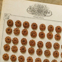 Load image into Gallery viewer, Antique Copper Metal Button Embellishments