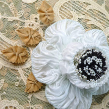 Load image into Gallery viewer, Antique Hand Beaded Button Embellishments