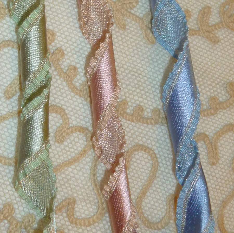 French Ribbons - Ruffled Satin – Vintage Passementerie