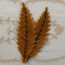Load image into Gallery viewer, Vintage Velveteen Leaf Appliqués