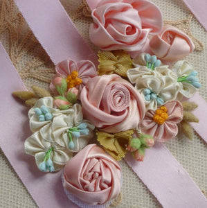 Vintage Pink Double Faced Satin Ribbon