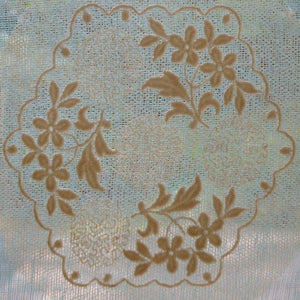 Embroidered Fine Net Lace Medallions