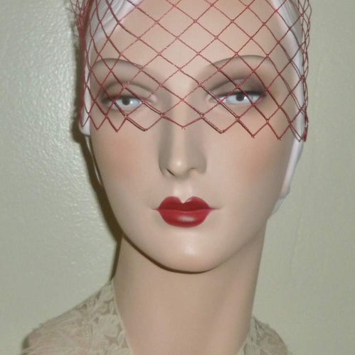 Vintage Hot Pink Veiling