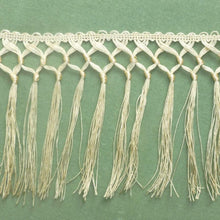 Load image into Gallery viewer, Antique Hand Tied Knotted Fringe for Textiles