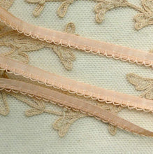 Load image into Gallery viewer, Vintage French Pink Lingerie Trim Cord Loop Detail