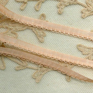 Vintage French Pink Lingerie Trim Cord Loop Detail