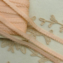 Load image into Gallery viewer, Vintage French Pink Lingerie Trim Cord Loop Detail