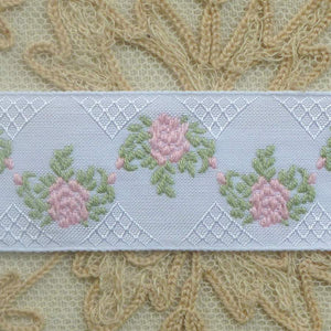 French Roses and Trellis Ribbon Trim