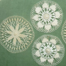 Load image into Gallery viewer, Antique Teneriffe Lace Medallions