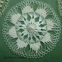 Load image into Gallery viewer, Antique Teneriffe Lace Medallions