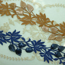 Load image into Gallery viewer, Cotton Embroidered and Straw Millinery Vintage Trim Appliques