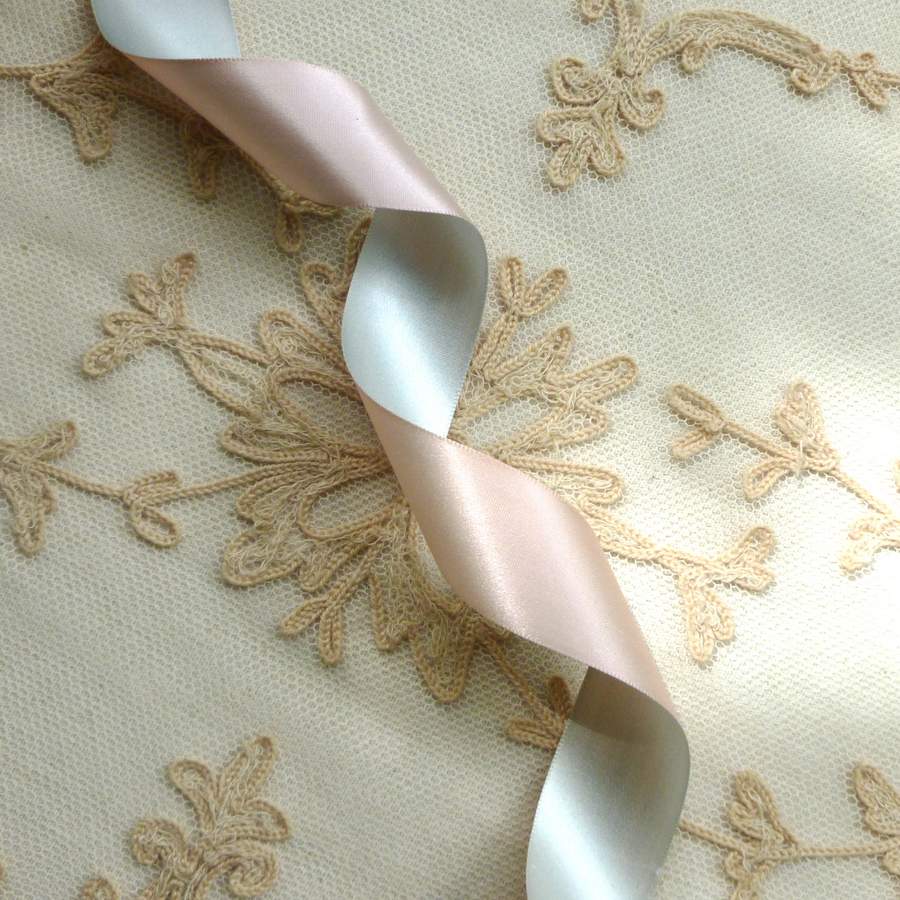 Silk Satin Double Faced Two Colored Ribbon – Vintage Passementerie