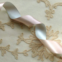 Load image into Gallery viewer, Vintage SILK Satin Double Faced Two Colored Ribbon