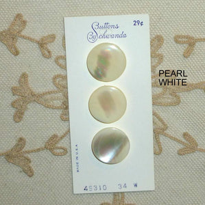 Quality Ocean Pearl Buttons Circa 1950/60's
