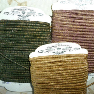 Antique French Woven Cord Gold Metal Threads