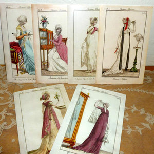 Large French Fashion Cards "Costume Parisien "