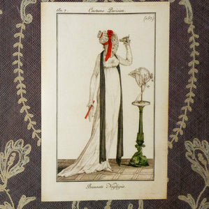 Large French Fashion Cards "Costume Parisien "
