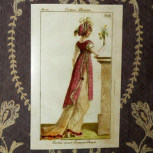Load image into Gallery viewer, Large French Fashion Cards &quot;Costume Parisien &quot;