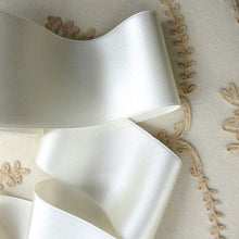 Load image into Gallery viewer, Vintage Wide Width Ivory  Satin Ribbon