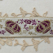 Load image into Gallery viewer, Victorian Royalty Gold Metal and Purple Crown Ribbon