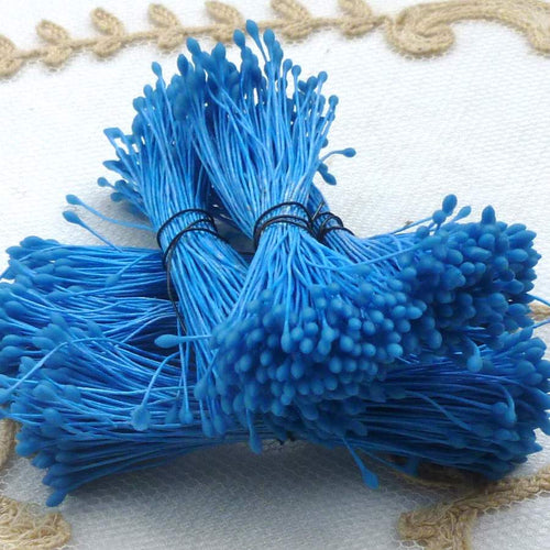 Vintage blue German stamens